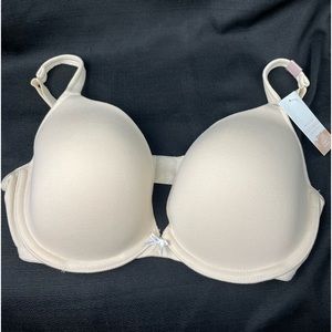 Cacique Cotton Blend Beige Bra 34F